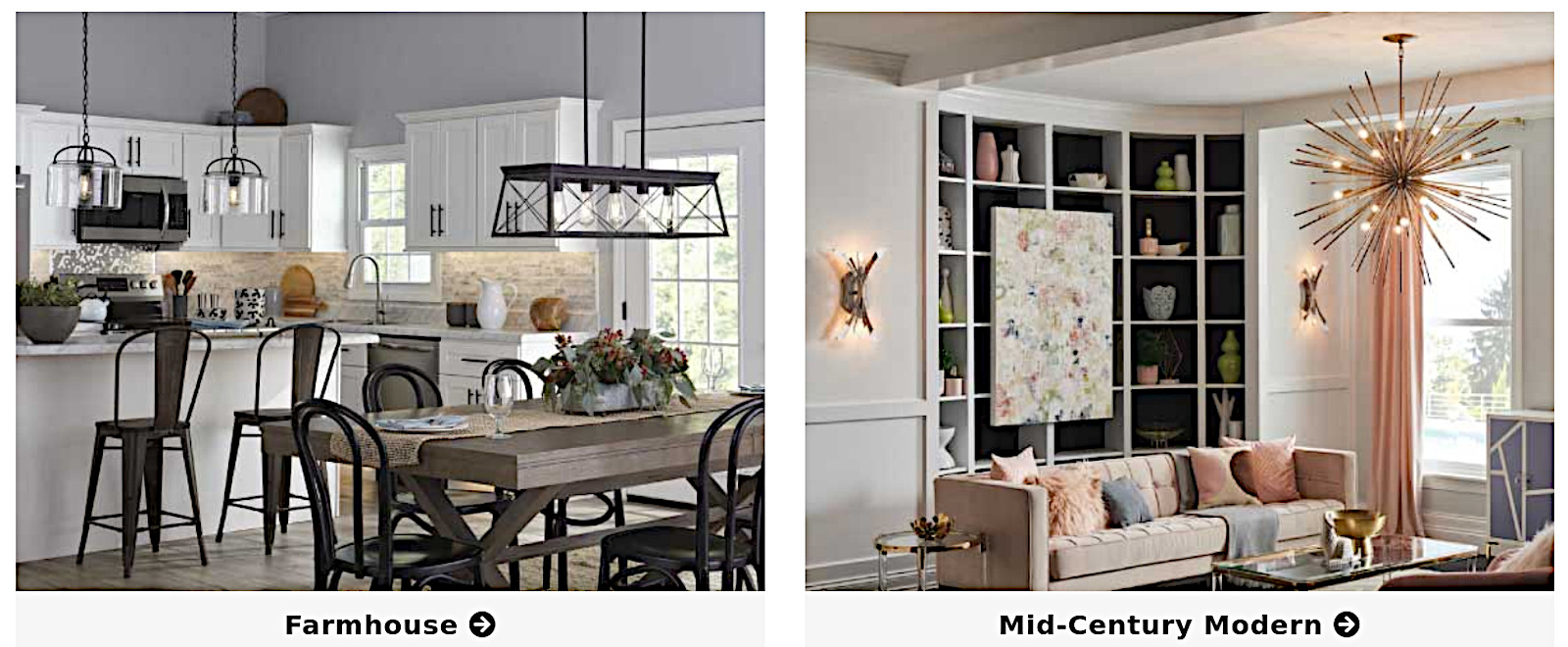 Clearance lighting styles