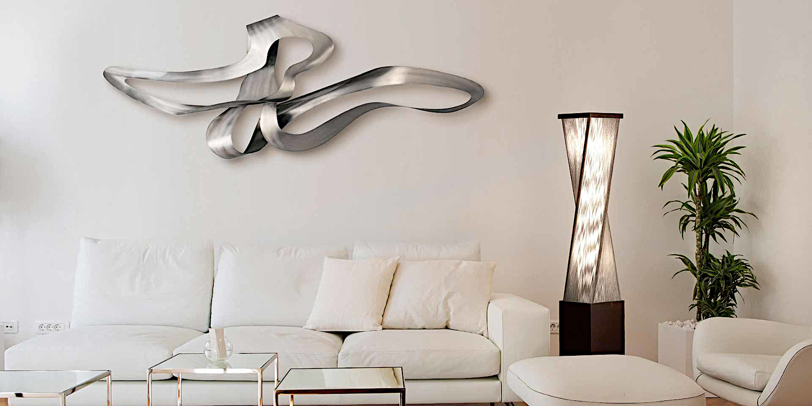 Distinct modern lighting and decor